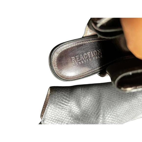 Stylish Grey Open-Toe Heels - Picture 7 of 9